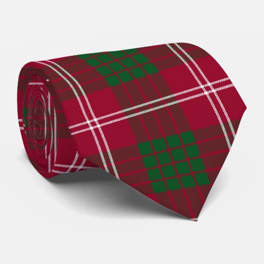 Clan Crawford Tartan Stropdas (Opgerold)