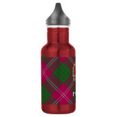 Clan Crawford Wapen over Tartan Waterfles (Links)