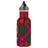 Clan Crawford Wapen over Tartan Waterfles (Rechts)