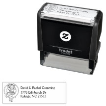 Clan Cumming Crest & Address Self-Inking Stamp