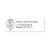 Clan Cumming Crest & Address Self-Inking Stamp Zelfinktende Stempel (Design)