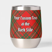 Clan Cumming Crest over Tartan (Achterkant)