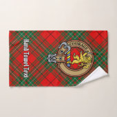 Clan Cumming Crest over Tartan Bad Handdoek (Handdoek)