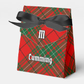Clan Cumming Crest over Tartan Bedankdoosjes (Voorkant Zijde)