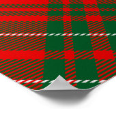 Clan Cumming Crest over Tartan Poster (Hoek)