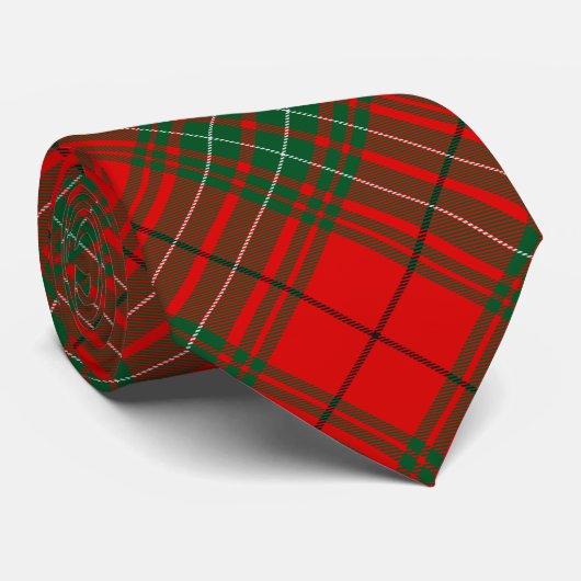 Clan Cumming Crest over Tartan Stropdas (Opgerold)