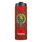 Clan Cumming Crest over Tartan Thermosbeker (Voorkant)