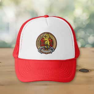 Clan Cumming Crest over Tartan Trucker Pet