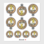 Clan Cumming Crest Sticker Set (Vel)