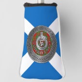 Clan Cumming Crest & Tartan Knot Golf Head Hoesje Golfheadcover (Draai 90)