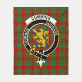 Clan Cumming Schotse Plaid Fleece Deken (Voorkant)