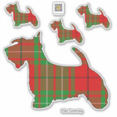 Clan Cumming Scottie Sticker (Voorkant)
