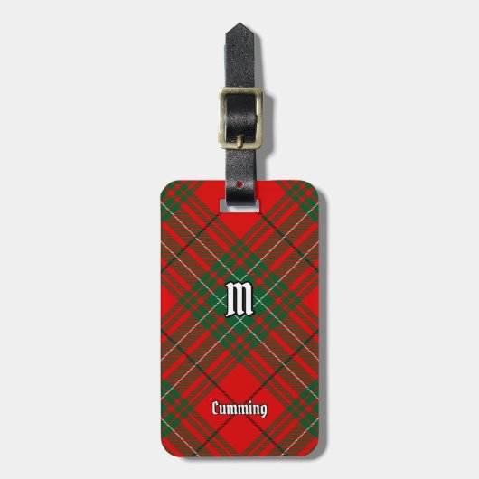 Clan Cumming Tartan Bagagelabel (Voorkant verticaal)
