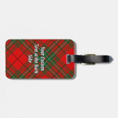 Clan Cumming Tartan Bagagelabel (Achterkant horizontaal)