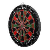 Clan Cumming Tartan Dartbord (Voorkant Rechts)