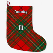 Clan Cumming Tartan Grote Kerstsok (Voorkant)
