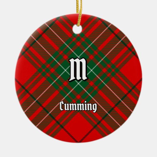 Clan Cumming Tartan Keramisch Ornament (Voorkant)