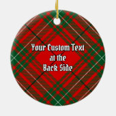 Clan Cumming Tartan Keramisch Ornament (Achterkant)