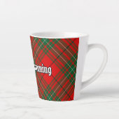 Clan Cumming Tartan Latte Mok (Rechts)