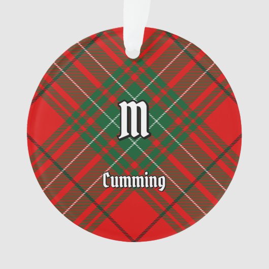 Clan Cumming Tartan Ornament (voorkant)