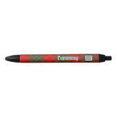 Clan Cumming Tartan Zwarte Inkt Pen (Voorkant)