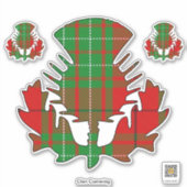 Clan Cumming Thistle Sticker (Voorkant)