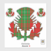 Clan Cumming Thistle Sticker (Vel)