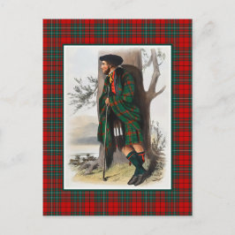 Clan Cummings  Illustratie Tartan Lijst Briefkaart