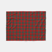 Clan Cummings Tartan Dark Green en Red Pset Fleece Deken (Voorkant (Horizontaal))