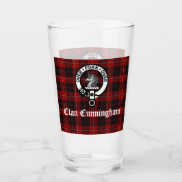 Clan Cunningham Badge & Tartan Glas