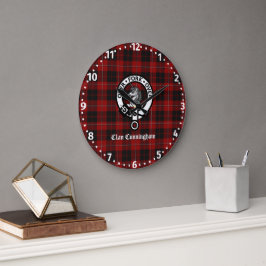 Clan Cunningham Badge & Tartan Grote Klok