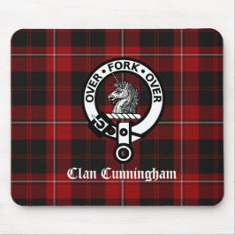 Clan Cunningham Badge & Tartan Muismat
