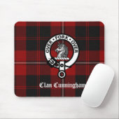 Clan Cunningham Badge & Tartan Muismat (Met muis)