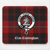 Clan Cunningham Badge & Tartan Muismat (Voorkant)