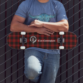 Clan Cunningham Badge & Tartan Persoonlijk Skateboard