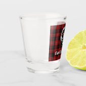 Clan Cunningham Badge & Tartan Shot Glas (Links)