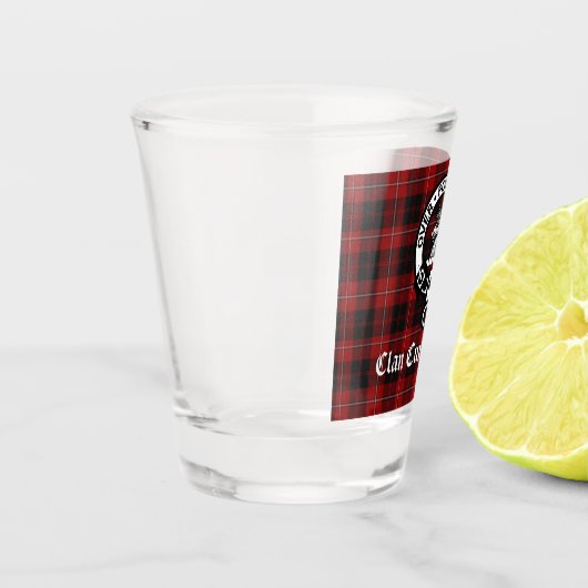 Clan Cunningham Badge & Tartan Shot Glas (Links)