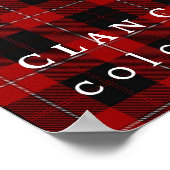 Clan Cunningham Colors of Scotland Tartan Poster (Hoek)