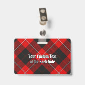 Clan Cunningham Crest over Tartan Badge (Achterkant met clip)