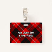 Clan Cunningham Crest over Tartan Badge (Achterkant met clip)