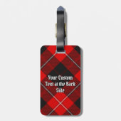 Clan Cunningham Crest over Tartan Bagagelabel (Achterkant verticaal)