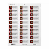 Clan Cunningham Crest over Tartan Etiket (Full Sheet)