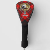 Clan Cunningham Crest over Tartan Golfheadcover (Voorkant)