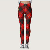 Clan Cunningham Crest over Tartan Leggings (Voorkant)
