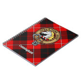 Clan Cunningham Crest over Tartan Notitieboek (Linkerzijde)