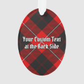 Clan Cunningham Crest over Tartan Ornament (achterkant)