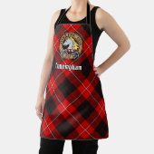 Clan Cunningham Crest over Tartan Schort (Insitu)
