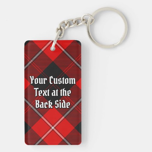 Clan Cunningham Crest over Tartan Sleutelhanger (achterkant)