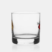Clan Cunningham Crest over Tartan Whisky Glas (Links)