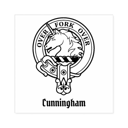 Clan Cunningham Crest Rubber Stamp Rubberstempel (Afrduk)